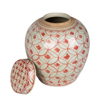 Coral Red Motif Keepsake Urn